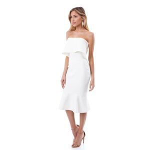 Likely White Strapless Dress